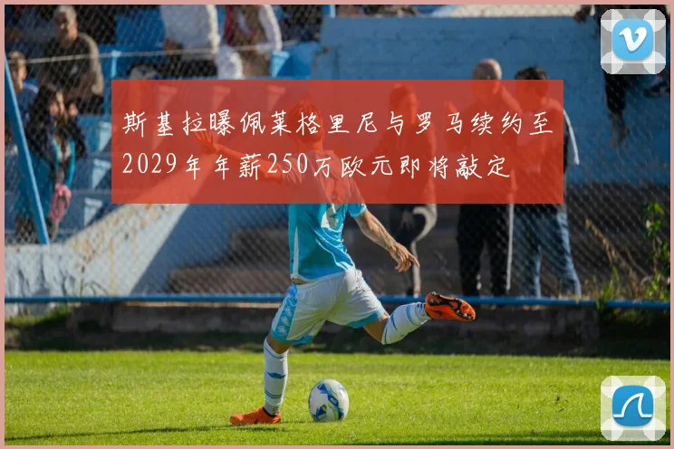 斯基拉曝佩莱格里尼与罗马续约至2029年年薪250万欧元即将敲定